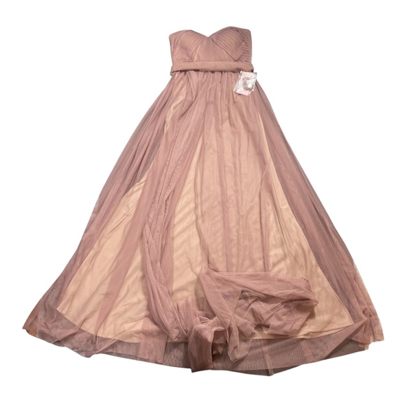 NWT Birdy Grey Womens S Christina Convertible Bridesmaid Maxi Dress Sandy Mauve - Picture 9 of 16